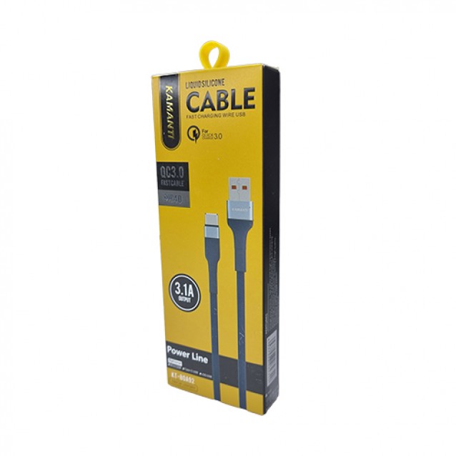 کابل شارژ تایپ سی کامانتی مدل cable type c kamanti kt-80a92 یک متری