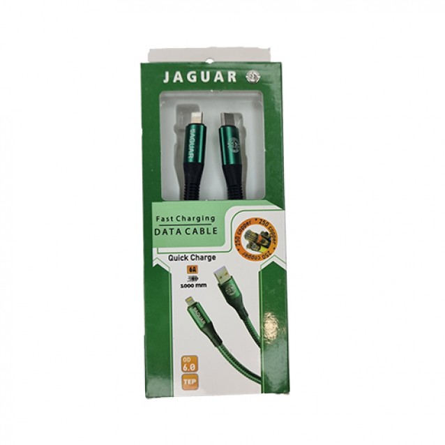 کابل شارژ تایپ سی به لایتنینگ جگوار cable type c to lightning jaguar